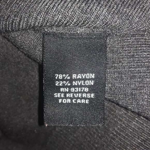 Ladies Premise Studio, LG beautiful dark gray button down 3/4 sleeves cardigan - Picture 6 of 6